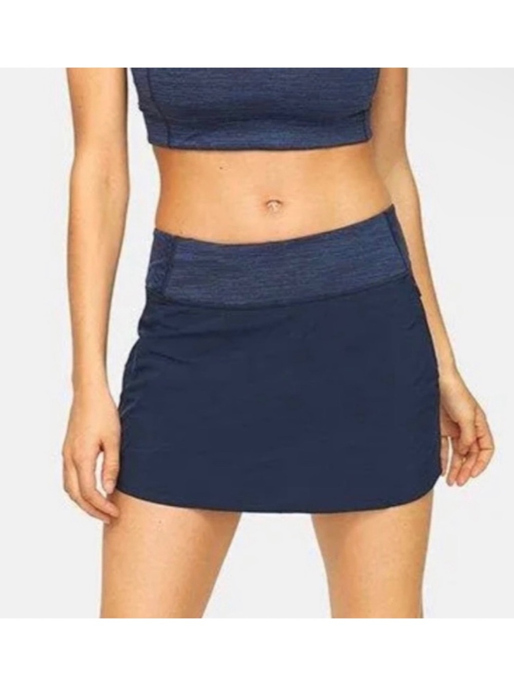Outdoor Voices Hudson Mid Rise Skort (Navy Blue - Large)